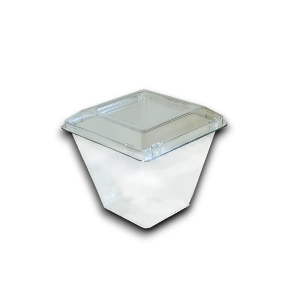 TETŐ(PET) LAPOS KOVA 110ml Desszertes Aljhoz 50db/csomag